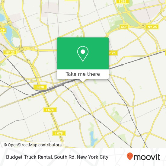 Budget Truck Rental, South Rd map