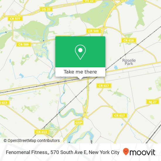 Mapa de Fenomenal Fitness,, 570 South Ave E