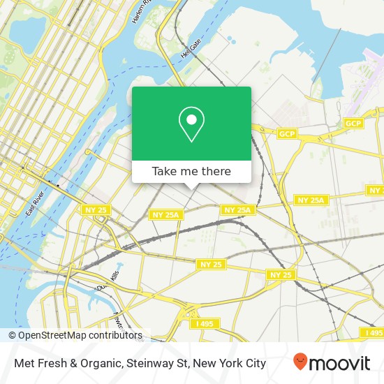Mapa de Met Fresh & Organic, Steinway St