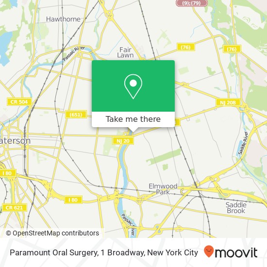 Mapa de Paramount Oral Surgery, 1 Broadway