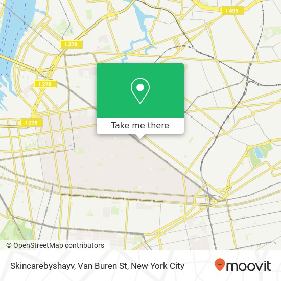 Skincarebyshayv, Van Buren St map