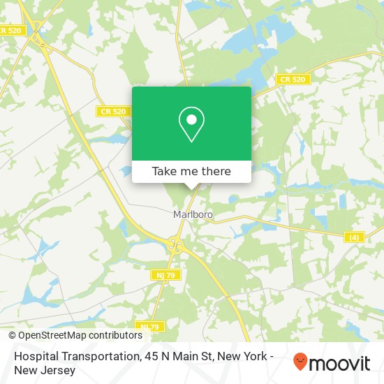 Mapa de Hospital Transportation, 45 N Main St