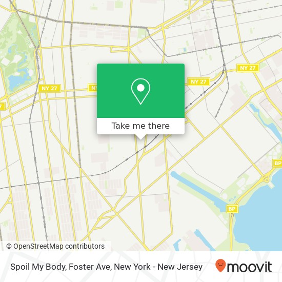 Spoil My Body, Foster Ave map
