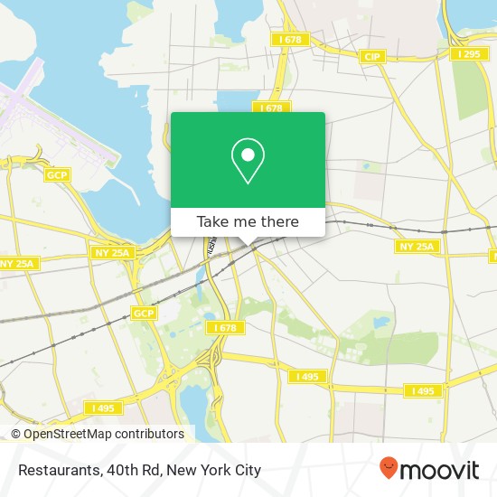Mapa de Restaurants, 40th Rd