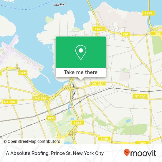 A Absolute Roofing, Prince St map