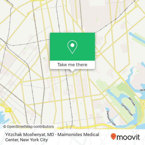 Yitzchak Moshenyat, MD - Maimonides Medical Center map