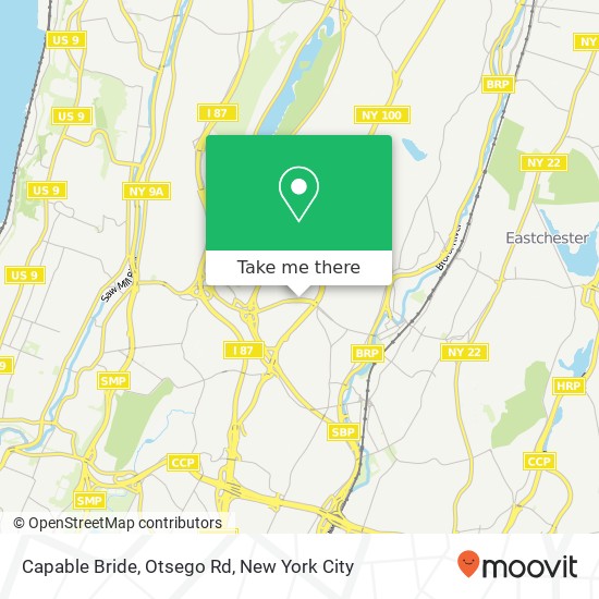 Capable Bride, Otsego Rd map