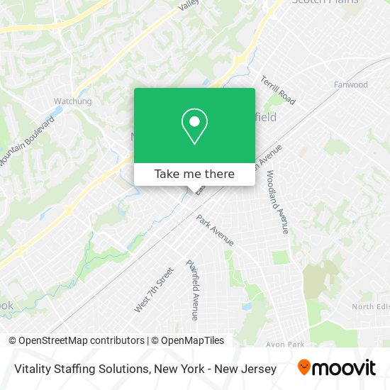 Mapa de Vitality Staffing Solutions