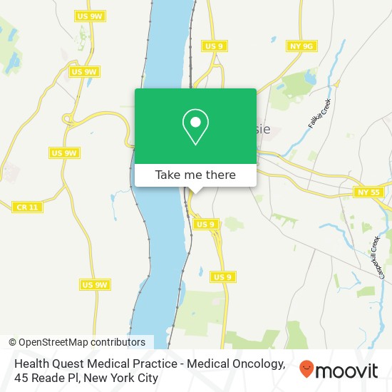 Health Quest Medical Practice - Medical Oncology, 45 Reade Pl map
