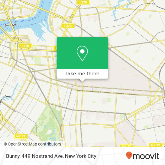 Bunny, 449 Nostrand Ave map