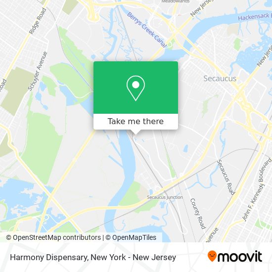 Harmony Dispensary map