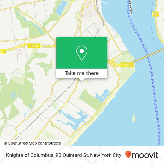 Mapa de Knights of Columbus, 90 Quintard St