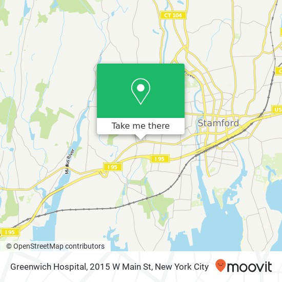 Mapa de Greenwich Hospital, 2015 W Main St