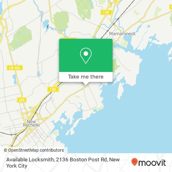 Available Locksmith, 2136 Boston Post Rd map