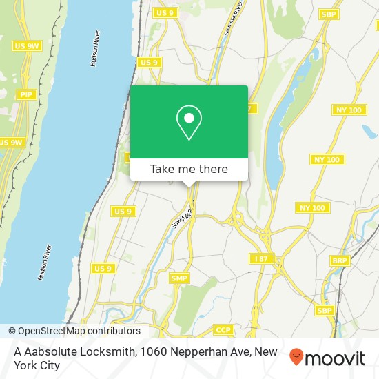 Mapa de A Aabsolute Locksmith, 1060 Nepperhan Ave