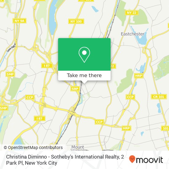 Christina Diminno - Sotheby's International Realty, 2 Park Pl map