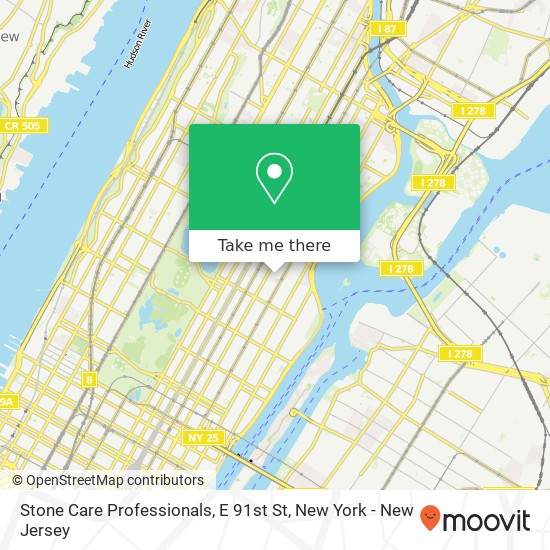 Mapa de Stone Care Professionals, E 91st St