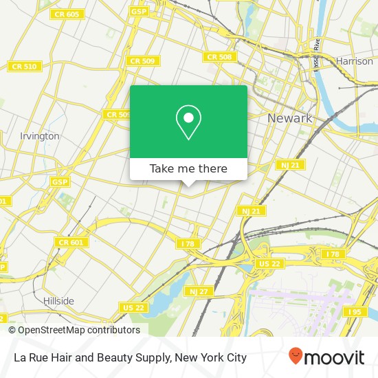 La Rue Hair and Beauty Supply map