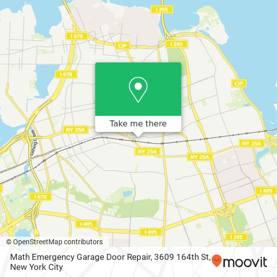 Math Emergency Garage Door Repair, 3609 164th St map