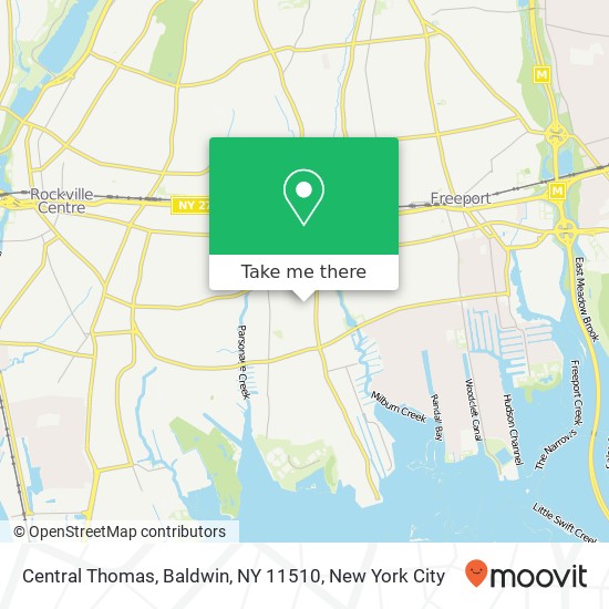 Central Thomas, Baldwin, NY 11510 map
