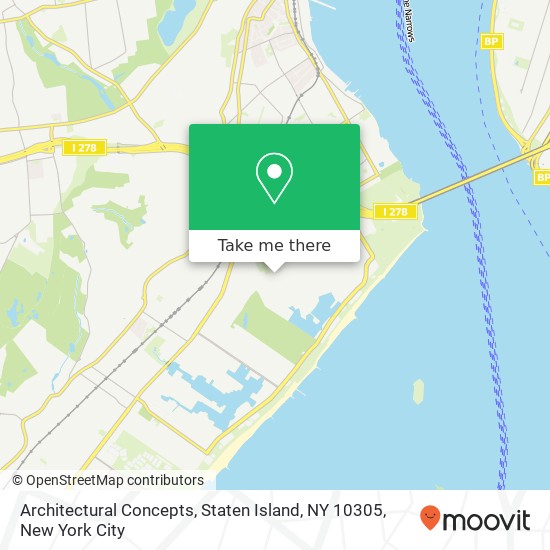 Mapa de Architectural Concepts, Staten Island, NY 10305