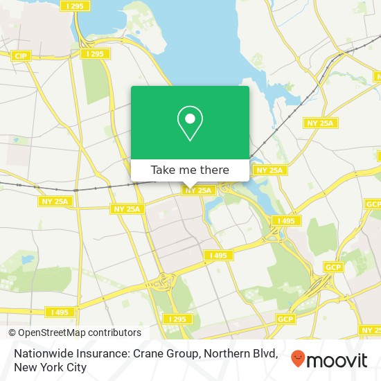 Mapa de Nationwide Insurance: Crane Group, Northern Blvd