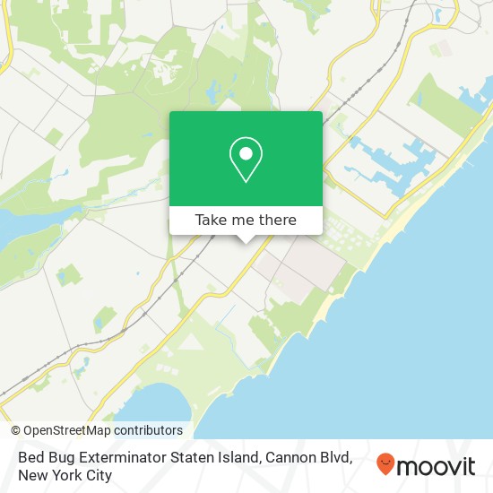 Bed Bug Exterminator Staten Island, Cannon Blvd map