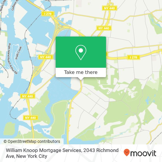 Mapa de William Knoop Mortgage Services, 2043 Richmond Ave