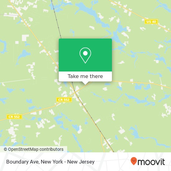 Boundary Ave, Mays Landing, NJ 08330 map