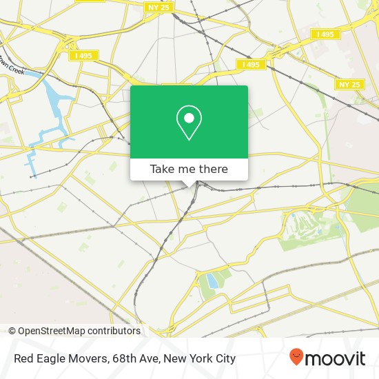 Red Eagle Movers, 68th Ave map