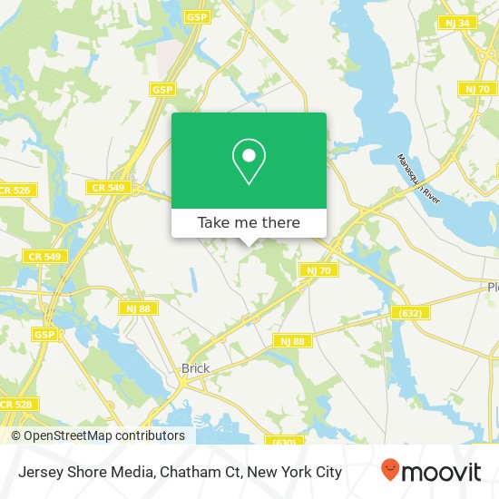 Jersey Shore Media, Chatham Ct map