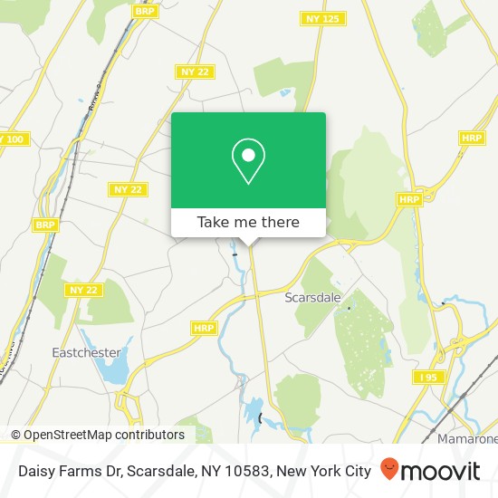 Mapa de Daisy Farms Dr, Scarsdale, NY 10583
