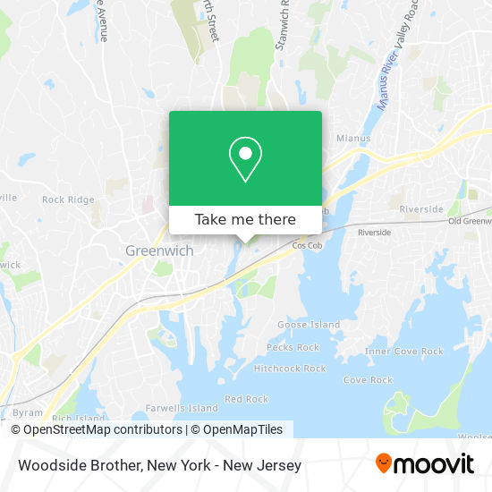 Woodside Brother map