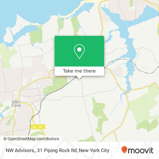 Mapa de NW Advisors,, 31 Piping Rock Rd