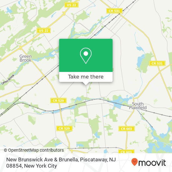 Mapa de New Brunswick Ave & Brunella, Piscataway, NJ 08854