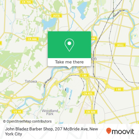 John Bladez Barber Shop, 207 McBride Ave map