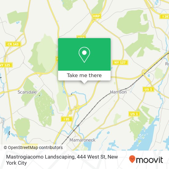 Mapa de Mastrogiacomo Landscaping, 444 West St