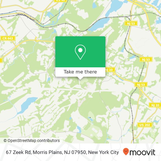 67 Zeek Rd, Morris Plains, NJ 07950 map