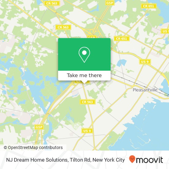 Mapa de NJ Dream Home Solutions, Tilton Rd