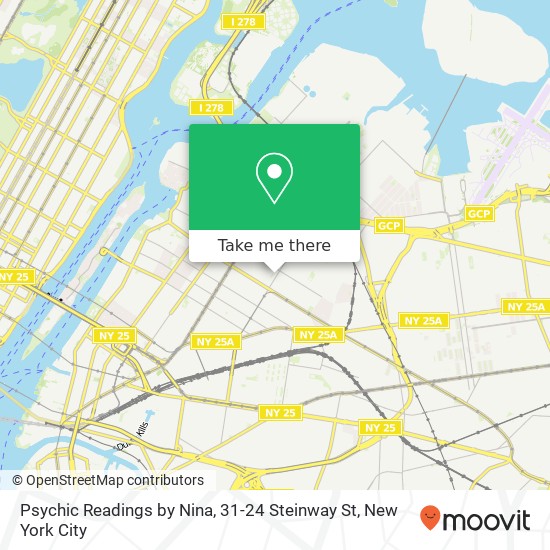 Psychic Readings by Nina, 31-24 Steinway St map