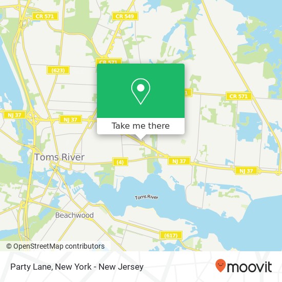 Party Lane, RT-37 map