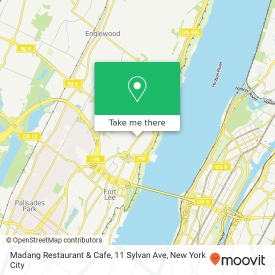 Mapa de Madang Restaurant & Cafe, 11 Sylvan Ave