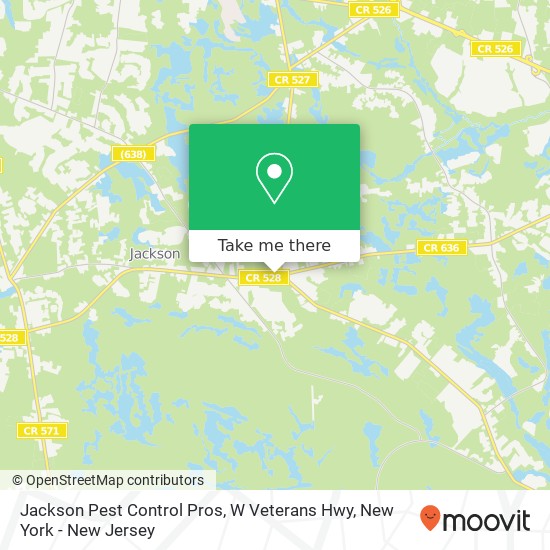 Mapa de Jackson Pest Control Pros, W Veterans Hwy