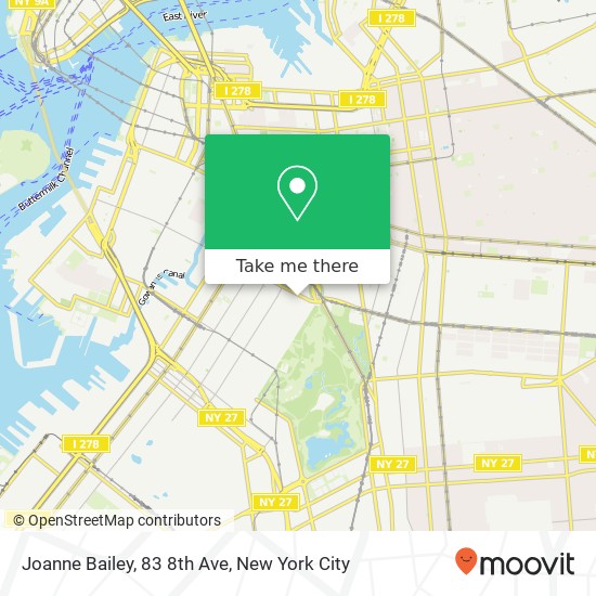 Mapa de Joanne Bailey, 83 8th Ave