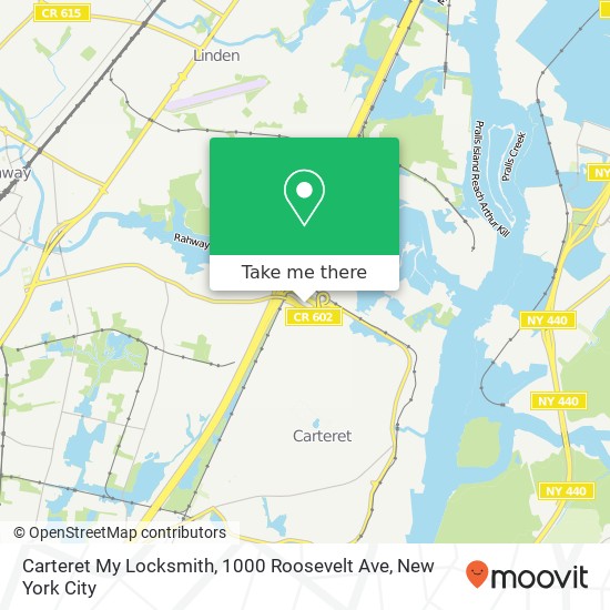 Carteret My Locksmith, 1000 Roosevelt Ave map