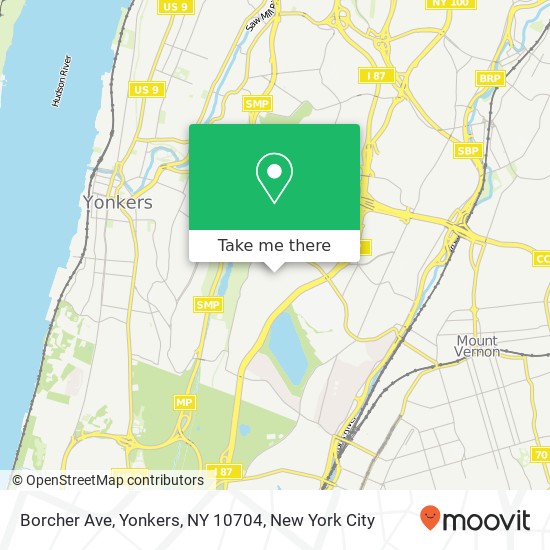 Mapa de Borcher Ave, Yonkers, NY 10704