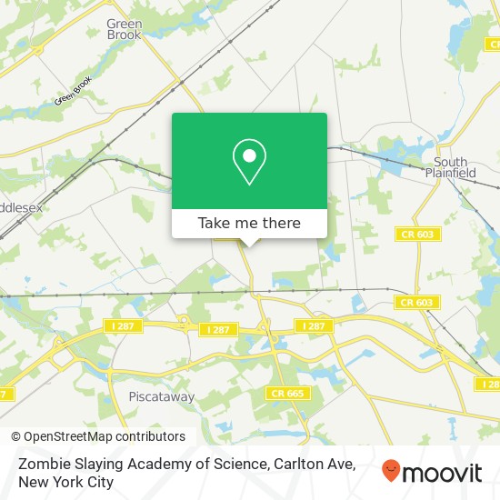 Mapa de Zombie Slaying Academy of Science, Carlton Ave