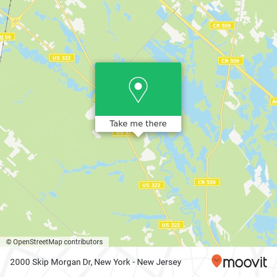 Mapa de 2000 Skip Morgan Dr, Hammonton, NJ 08037