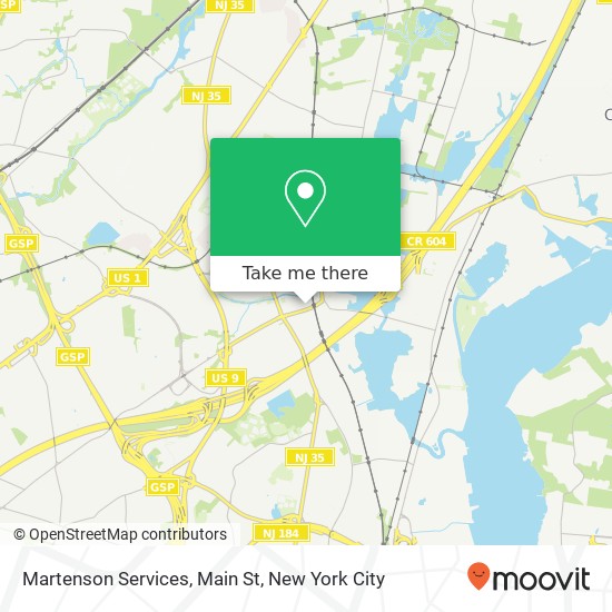 Martenson Services, Main St map
