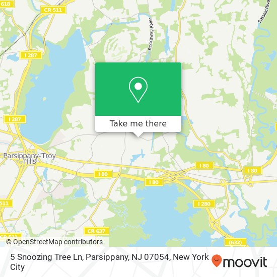 5 Snoozing Tree Ln, Parsippany, NJ 07054 map